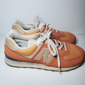 New Balance Orange and Cream Sneakers Size 9.5